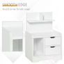White Bedside Table with 2 Drawers Image 5