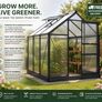 6 x 6ft Polycarbonate Greenhouse Image 5