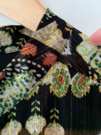 Metallic patterned blouse