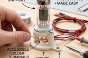 Socket holder for noval tubes