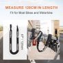 Bike Locks High Security with 2 Keys, Bike Chain Lock Heavy Duty, 120cm Bicycle/Cycling Locks for Bike Cycle, Moto, Door, Gate Fence, Black/White Image 6