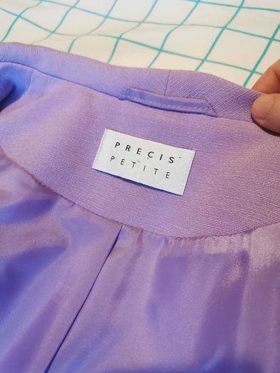 Precis petite purple blouse & blazer & Skirt 3 pieces set UK 10