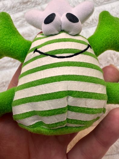 Vintage Rare Moose Smelly Bellys Spizza Spearmint Plush approx. 9.5 cm. Used Please see photos
