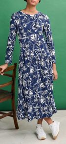 Seasalt Cornwall Cladonia Long Sleeve Jersey Dress