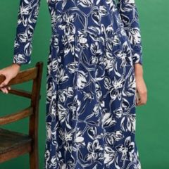 Seasalt Cornwall Cladonia Long Sleeve Jersey Dress
