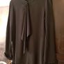 Massimo Dutti black blouse, shirt, top with ruffle, size S Image 3