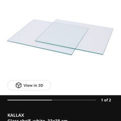 Kallax glass shelves