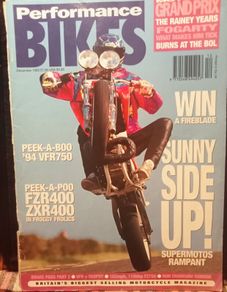 1993. Performance Bikes . Magazine.