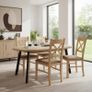Arvian Round Extandable Dining Table 80cm to 130cm Image 5