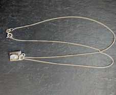 Silver pendant and chain