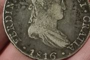 Hispanic colonial 8reals,  Peru