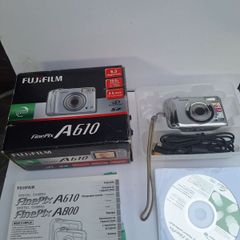 Fujifilm FinePix A610 6.3MP Digital Camera Box Accessories