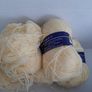 25%wool Lemon and Blue yarn knitting crochet crafts Image 3