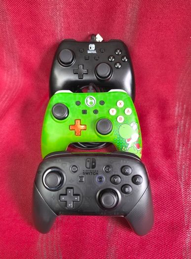 Nintendo Switch Console Bundle with Pro Controllers and Games
