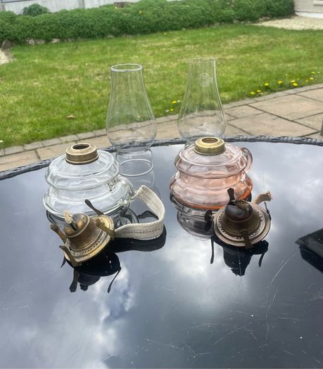 Antique Victorian Oil Lamps