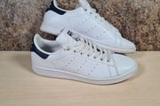ADIDAS STAN SMITH trainers white navy Size UK 6 EU 39 boys girls men womens