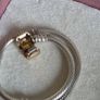 Authentic Pandora sterling silver bracelet with a 14k solid yellow gold clasp (marked G585 ALE).Size 18.5cm for the right size please check the last photos, in  very good condition Image 5