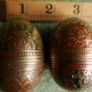 Vintage Decorated Brass Eggs Image 9