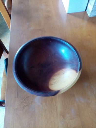Wood turning bowl, display