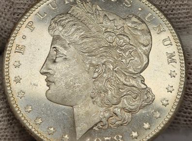 USA United States 1887 S Silver Morgan Dollar Beautiful Uncirculated Lustrous Prooflike Frosty!