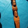 Large Carved Wooden Fork and Spoon, Possibly Resturant front shop advertising tool, Practicle use would require very large cooking pot Image 3