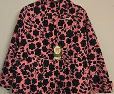 Regatta x Orla Kiely Pink Floral Waterproof Swing Jacket UK 14 New