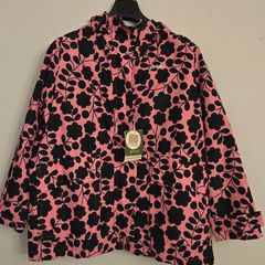 Regatta x Orla Kiely Pink Floral Waterproof Swing Jacket UK 14 New