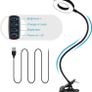 SALE |  USB LED Desk Lamp Clip On Light, Clip on Reading Light 48 LED 3 Light Mode 10 Dimmable Brightness, 360 Dwgree Flexible Gooseneck Clip Lamp for Reading Studying Headboard Bedroom Lighting Image 3