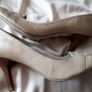 Beige genuine leather High heels shoes Image 8