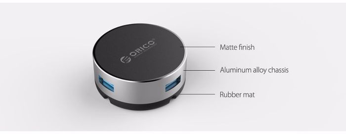 ORICO USB 3.0 HUB (5Gbps) 4 Ports Cross Shaped Slots Bottom Aluminum Alloy Compact Design (Brand New/Warranty)