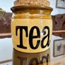 TG Green Granville Range TEA Jar Original Cork Lid Vintage Kitchen Storage 1970s Image 2