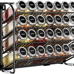 Spice Rack Organiser 4 Tier - Freestanding Countertop Shelf - Brand New