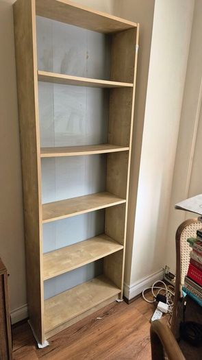 Tall light wood Bookcase
