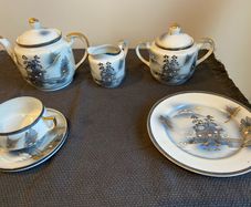Kutani Original Japanese Porcelain Tea Set