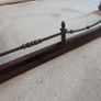 1960s Vintage Black Cast Iron Floor Fireplace Fender Image 4