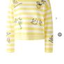 Summer Cotton Jumper - German brand Oui - Yellow White - UK 12- BNWT RRP 150 Image 2