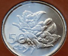Seychelles 1977 Vintage Coin Stamp cover BUNC Orchid Flowers