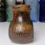 80 - Vintage 4oz Bovril Dark Brown Glass Eire Ireland Embossed Letters Jar Image 2