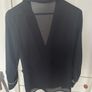 Zara basic transparent black women's blazer size 12 Uk Image 4