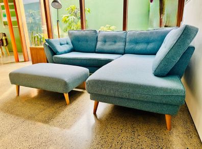 French Connection Stunning Sofa & Footstool