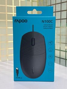Rapoo N100c Wired Optical Mouse Type - Black