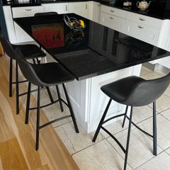 Set of 4 EZ Living Black KItchen Island Stools