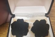 Black Roses Vintage Earrings