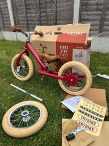Trybike 2-in-1 Vintage red balance bike