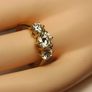 18kt Vermeil Moissanite Trinity Ring Image 9