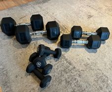 Dumbbell sets (15, 6 & 2kg)