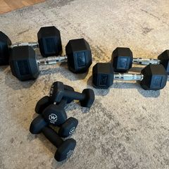 Dumbbell sets (6kg and 2kg)