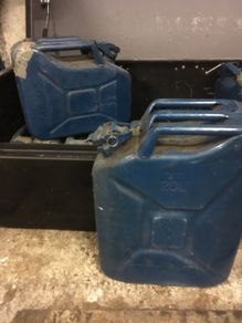 Petrol metal jerry can