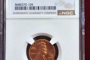 1957 D Lincoln Wheat Cent NGC Red Gem