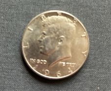 1964 JF Kennedy Commemorative Silver Half Dollar